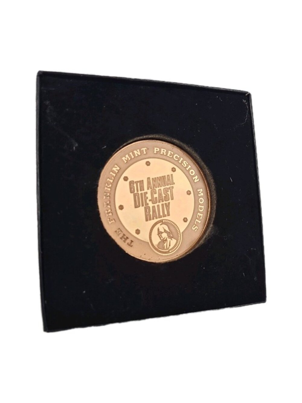 Franklin Mint Precision Models 6th Annual Die Cast Rally Brass Medal Coin L1